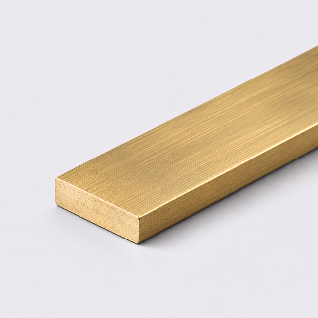Illustrative brass flat bar profile