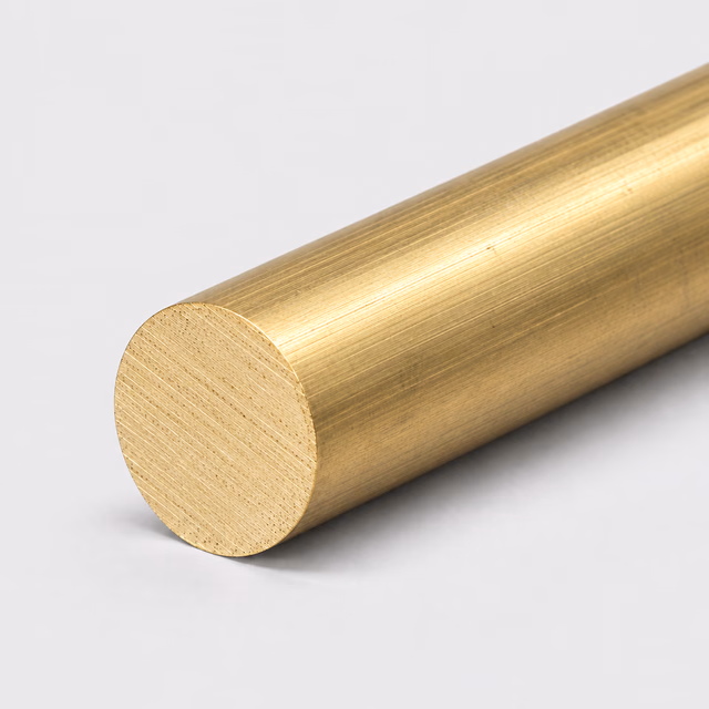 Illustrative brass round bar profile