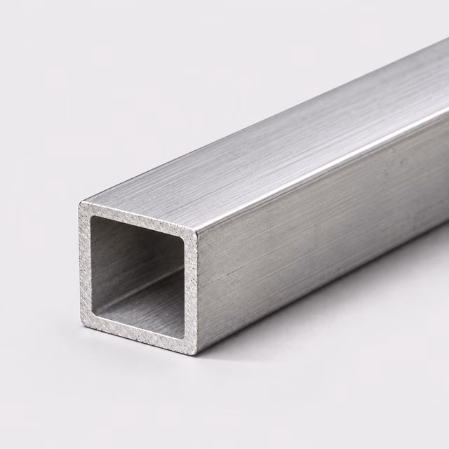 Illustrative stainless steel square tube profile