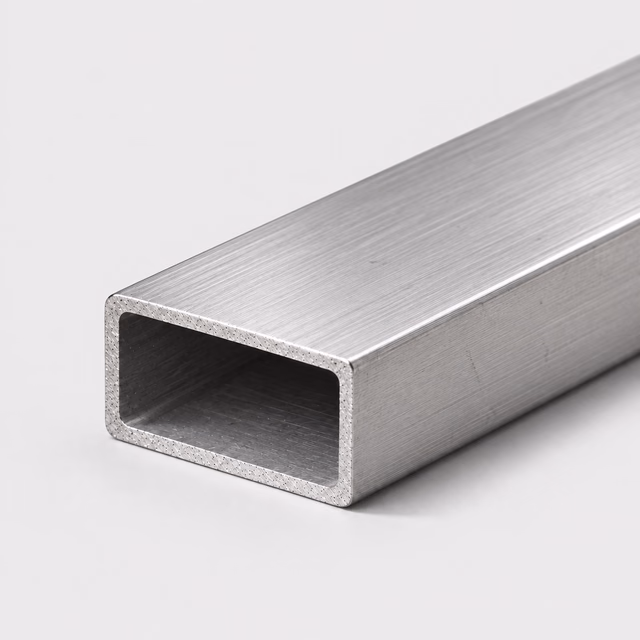 Illustrative stainless steel rectangular tube profile