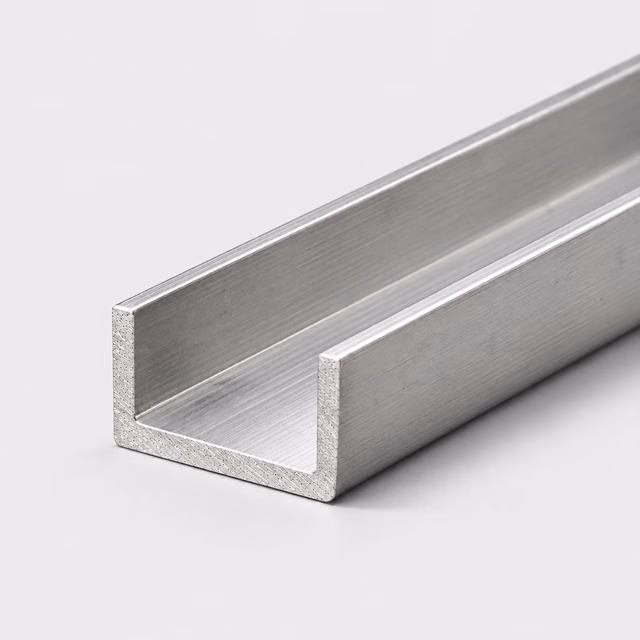 Illustrative stainless steel channel profile